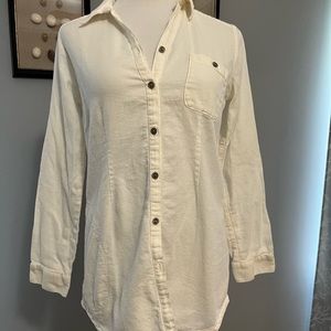 Royal Robbins outdoor hiking shirt. Cream color